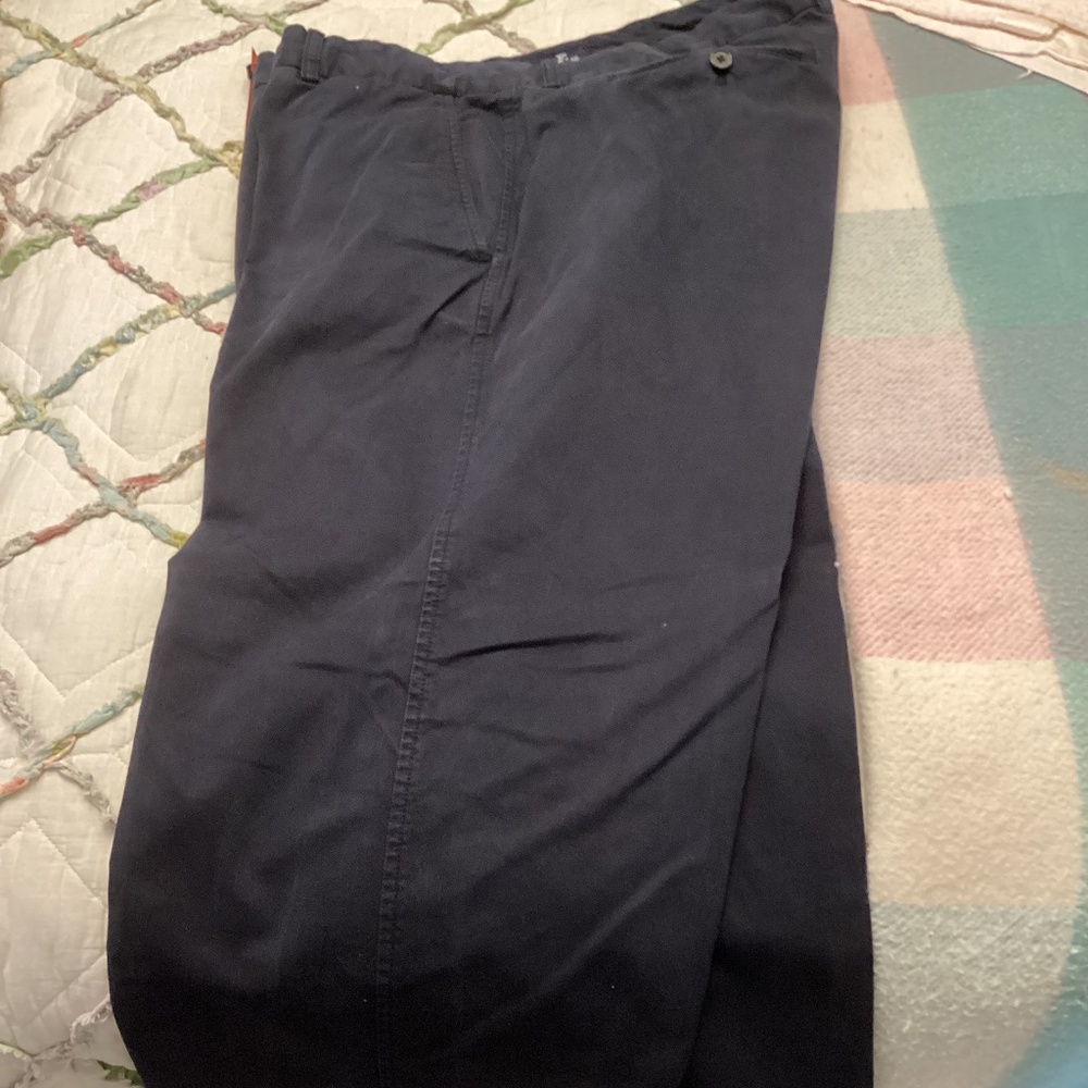 Faconnable cuffed cotton chino